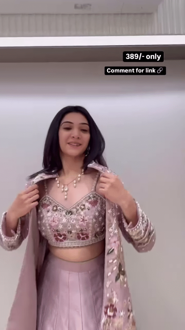 Elegant Embroidered Lehenga Set – Designer Look at an Affordable Price