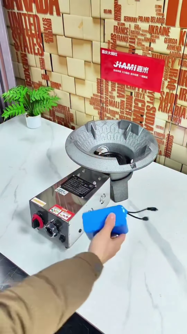 High-Power Industrial Gas Burner for Wok Cooking