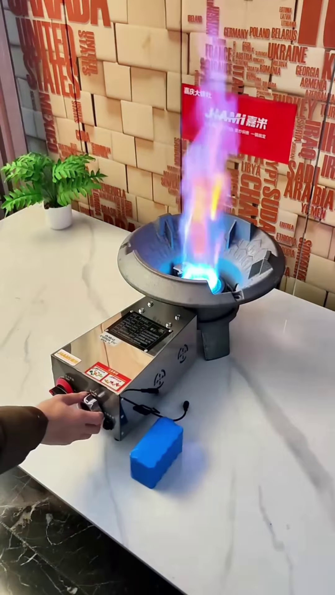 High-Power Industrial Gas Burner for Wok Cooking