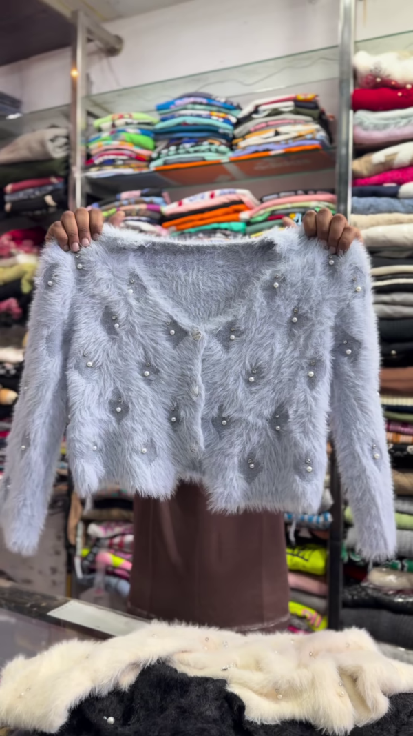 Pearl Galaxy Furry Crop Cardigan Collection 🌙✨