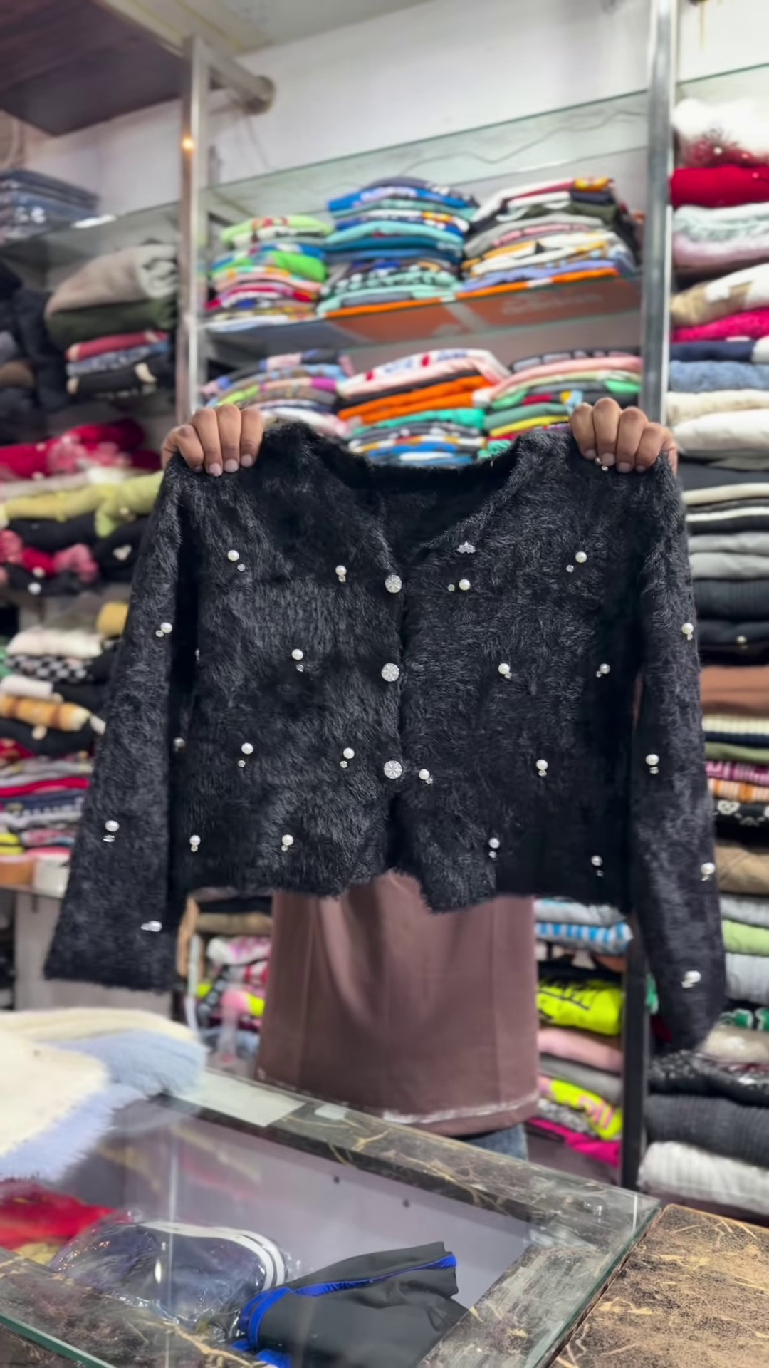 Pearl Galaxy Furry Crop Cardigan Collection 🌙✨