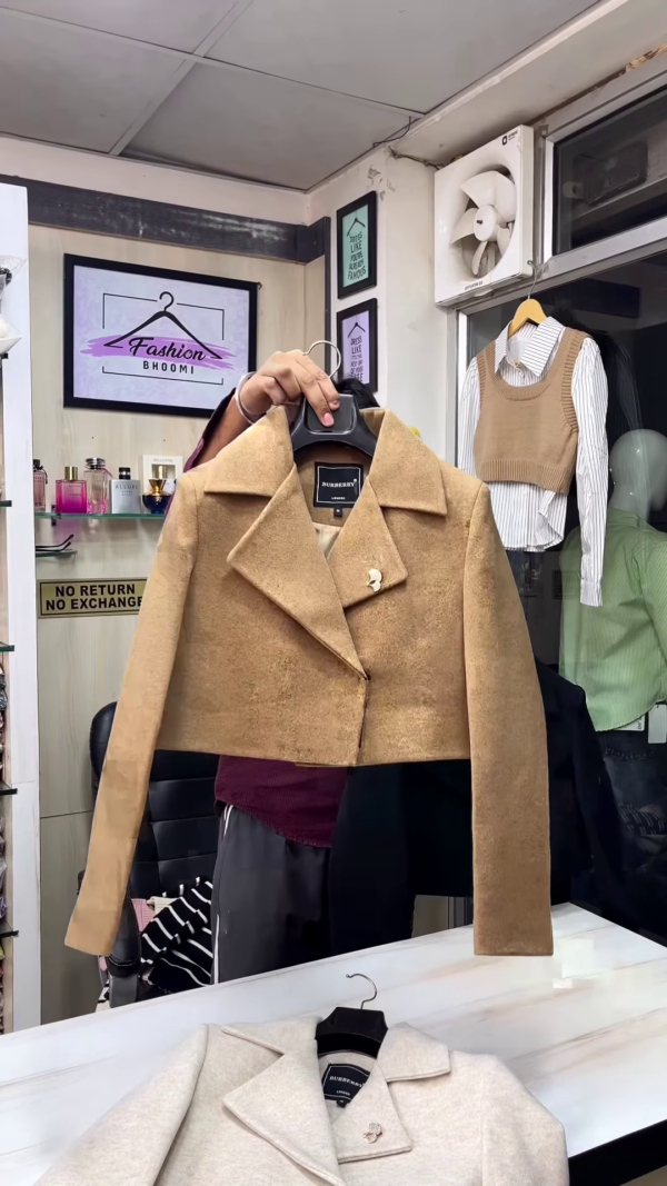 Premium Cropped Wool Blazer Jacket in Luxe Neutrals 🤎✨