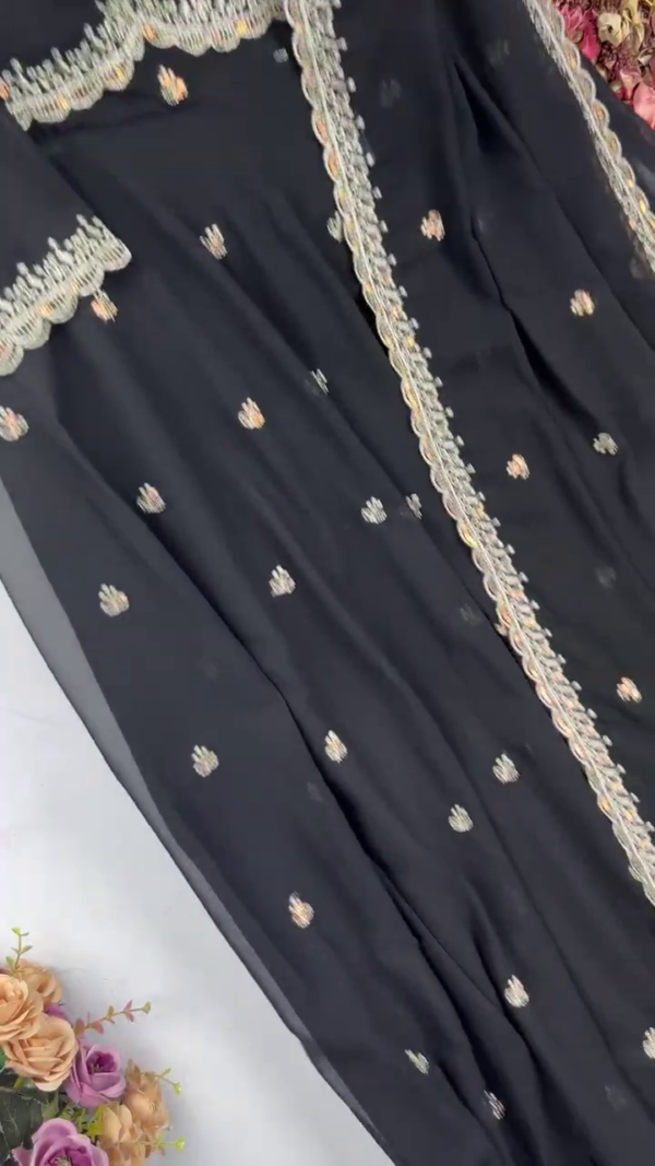 Royal Purple Anarkali with Scalloped Zari Detailing