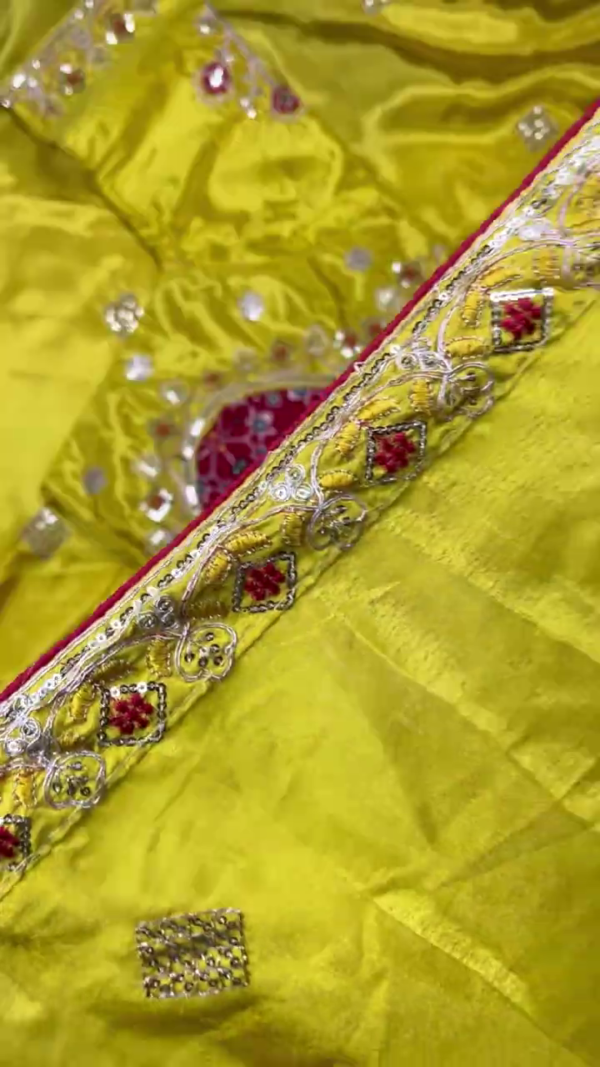 Sun-Kissed Yellow Patola Fusion Saree Set